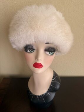 White fox Fur Hat